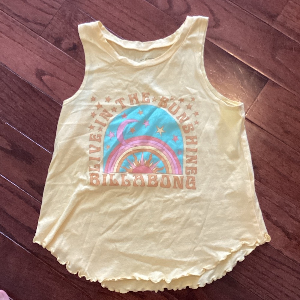 Billabong Kids Sunshine Yellow Tank Top